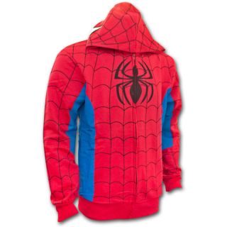 Spiderman Eyes Mask Costume Hoodie Red Hoodie