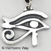 EGYPTIAN EYE OF RA Pendant Horus Thoth Udjat Necklace double sided 