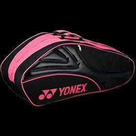 YONEX 6 Tennis/Badminton Racket Racquet Bag 8026 Pink (Black/Magenta 