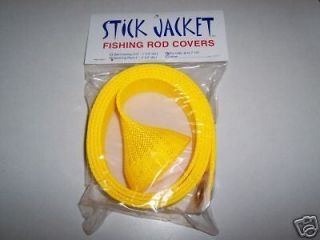 Stick Jacket Fishing Rod Cover   Spinning Model, Yellow