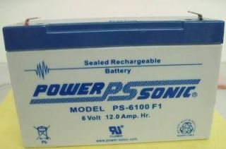 BATTERY ATOMIC BIODEX CYCLOCENIC BICYCLE PS 6100F1 6V 12AH EACH