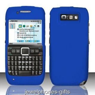  Nokia E71 (StraightTalk) Blue Color Rubberized Protector Hard Phone 