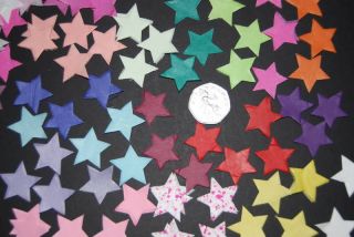 Wedding CONFETTI STARS your colours Red, Ivory, Blue, Green. Bio 