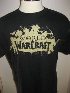 Jinx Blizzard Entertainment Gold Black World of Warcraft T Shirt XL 