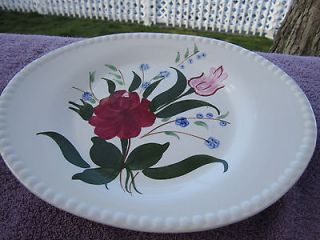 Blue Ridge Southern pottery Bluebell Bouquet Candlewick Dinner plate 