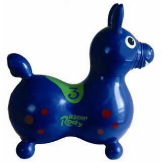 Gymnic Racin Rody Inflatable Hopping Horse   Blue