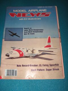 MODEL AIRPLANE NEWS with R/C Boats & Cars NOVEMBER 1980 Magazine 