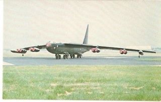 Boeing B 52 D Stratofortress long range heavy bomber postcard