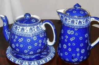   England Late Foley Cloisello TEA POT Teapot & Hot Water Set Trivet