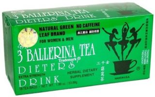 Ballerina Tea Diet (Detox Drink) Extra Strenght 18 bags 1 box