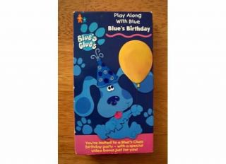 Blues Clues BLUES BIRTHDAY Play Along VHS VIDEO
