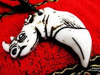 5pcs Men Cool Tibet White Rhino Head Tribal Amulet Necklace Imitation