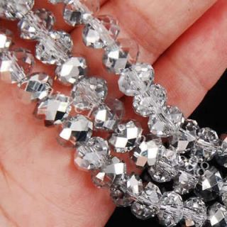 70pcs5x8mm +AB silvery Swarovski Crystal Loose Beads