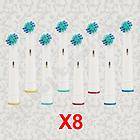 Kit 8 Toothbrush Heads for ORAL B FLEXISOFT Professional Care 500