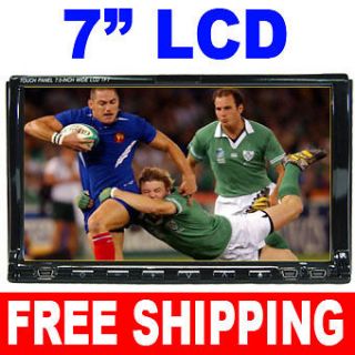 NEW 7 2 DIN LCD CAR IN DASH TV MONITOR DVD PLAYER IPOD