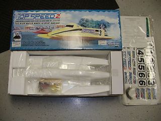 AQUACRAFT TOPSPEED TUNNEL HULL BOAT WHITE