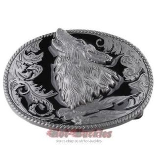 wolf belt buckle in Clothing, 