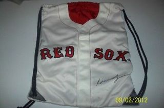 Manny Ramirez #24 Boston Red Sox Drawstring Backpack