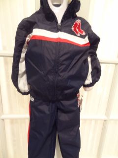NWT MLB Boston Red Sox Toddler 2 Piece Windsuits  Sizes 3T & 4T