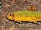 Chainsaw Carving Rainbow Trout Carved Steelhead Fly Fishing Replica 