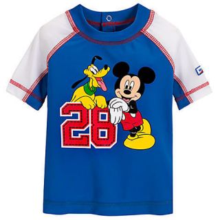Baby Boys Rash Guard Swim Shirt Top Mickey Mouse Pluto 3 6m 6 12m 12 