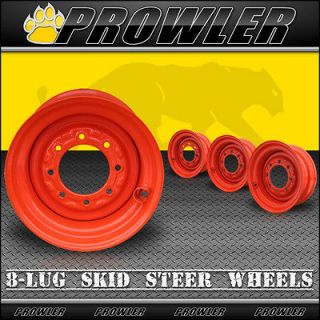 Set of Four (4)Bobcat Skid Steer Wheels Rim 9.75x16.5 for 12X16.5 tire