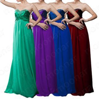 Stock Evening Party Prom Gown Mother Bridal Wed Long Dress Emecee Plus 