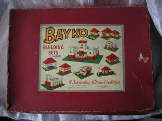 Vintage Bayco Construction Building Set 1947