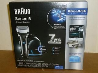 NEW Braun 565cc Series 5 Electric Shaver With 1 Clean And Renew 