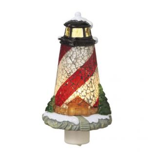Mosaic Lighthouse Beach Shore Night Light