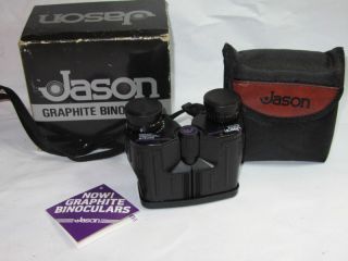 1980s 7x25 JASON BINOCULAR MADE OF GRAPHITE CASE BOX