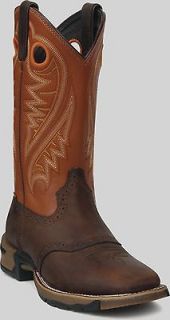 Rocky Ride08 Womens 11 #7222 Orange/Brown Western Leather Cowgirl 