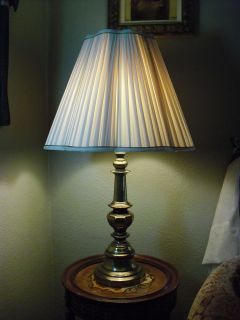 Brass Lamp VTG Column style Patina Stiffel Rembrandt Pillar Bubble 