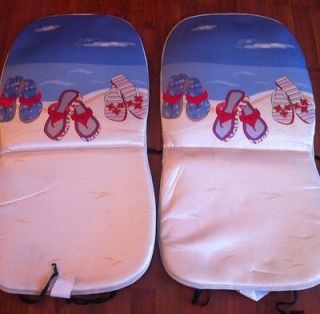 Chair Covers Beach Seat Cushion Seat Pads Pair EUC