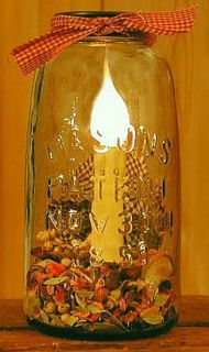 Country HG Mason 1858 Canning Fruit Jar Electric Lamp