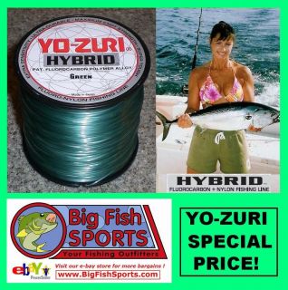 YO ZURI HYBRID Fluorocarbon Fishing Line 600yd ANY SIZE