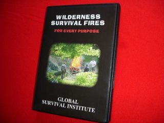   WILDERNESS SURVIVAL FIRES DVD Training Camping Hiking Backpacking Gear