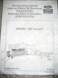 New Holland 580 Baler Parts Manual New in Plastic