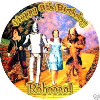 the WIZARD OF OZ Round Edible CAKE Image Icing Topper