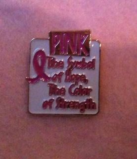 DISCONTINUED Breast Cancer pink ribbon fighting breast cancer pin