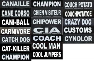 2x speaking labels for Julius K9® IDC + Power + TPP dog harness