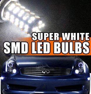  H7 68x 3528 SMD/SMT LED Car Bumper Fog/Driving Light Lamp Bulbs Pair