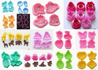 Fashion Cute Cake Sugarcraft Decorating Plunger Cookies Cutter Mold 