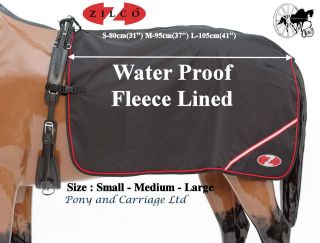Zilco Carriage Driving Waterproof Fleece Lined Quarter Sheet Rug 3 