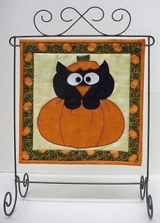 Pumpkin Kitty Halloween Black Cat Kitten Fabric Quilt PATTERN 201