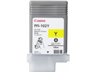 Genuine Canon PFI 102Y Yellow Printer Ink Cartridge 0898B001AA