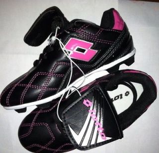 Lotto Girls Youth Soccer Cleats Shoes Pink Black size 13 NWOT. No 