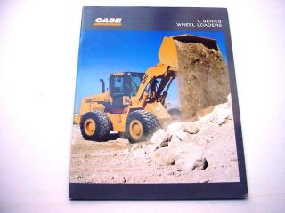 Case 621C, 721C, 821C & 921C Wheel Loaders Brochure 24 Pages