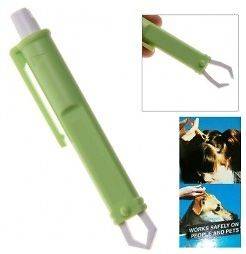   Remover Tweezers Green Safe for Pet Dog Cat Puppy Human Groom Tool