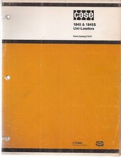 Case 1845 & 1845S Uni Loader Skid Steer Loader Parts Manual